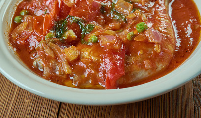 Portuguese chicken stew