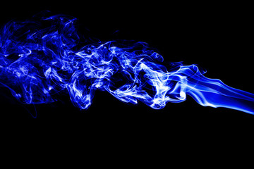 abstract white smoke on black background, smoke background, blue smoke background, blue ink