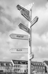 The street sign. Shot in Denmark