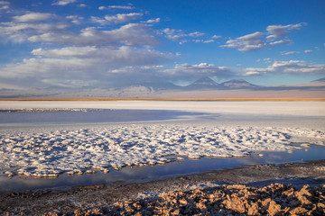 Laguna Tebinquinche landscape in San Pedro de Atacama, Chile
