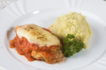 Plate of elegant meal