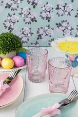 Easter table setting.