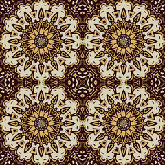 Abstract oriental pattern. Digital artwork creative graphic design.