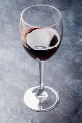 Red wine glass