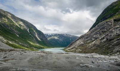 Nigardsbreen valley landscape