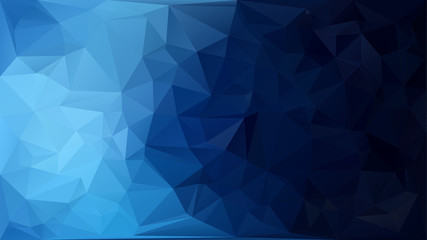 Fototapeta premium Dark blue polygonal illustration, which consist of triangles. Geometric background in Origami style with gradient. Triangular design for your business.