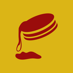 chocolate cookie vector icon