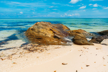 Beautiful tropical wild beach in island Phu Quoc