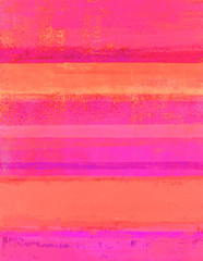 Różowe i pomarańczowe malarstwo abstrakcyjne - 140514308