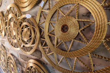 JALAPAO, BRAZIL - JANUARY 2017 - Craft store of products of typical Capim Dourado on january 6th,...