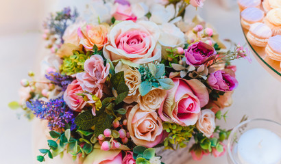 Bouquet of flowers, Wedding decoration, hand made.