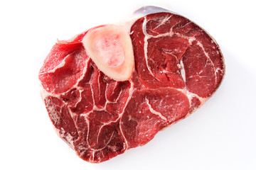 Raw meat isolated on white background
