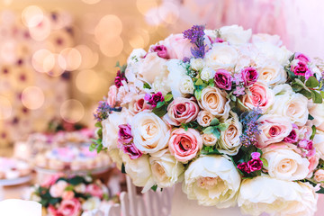 Bouquet of flowers, Wedding decoration, hand made.