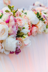 Bouquet of flowers, Wedding decoration, hand made.