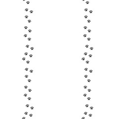 Cat footprint trace pattern