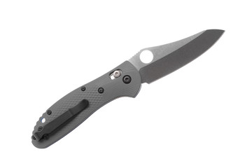 Складной перочинный нож изолят на белом фоне