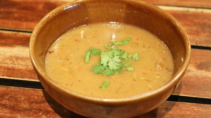 Fish curry sauce with vegetables