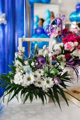 White camomiles, wedding decoration