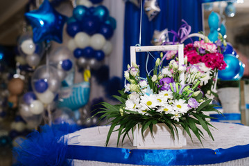 White camomiles, wedding decoration