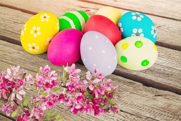 Obraz na płótnie Canvas Easter eggs.
