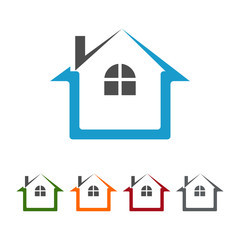 check home vector logo design