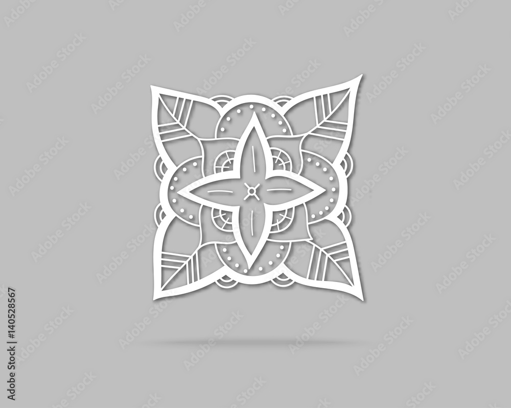 Poster abstract vector logo design template