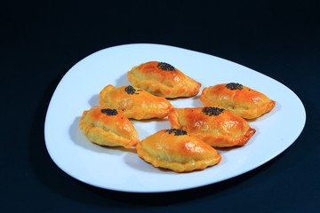 Fast food. Pies with meat.