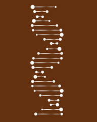 Molecular structure of DNA. DNA. Vector illustration.