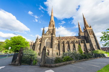 Fototapeta na wymiar St. Patrick's Cathedral in Melbourne
