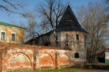 Abandoned building of Feodorovsky gorodok in Tsarskoe Selo , suburb of St.Petersburg, Russia.