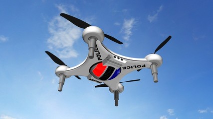 Police Drone Quadrocopter - Autonomous traffic monitoring