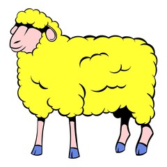 Sheep icon cartoon