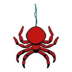 Spider icon cartoon