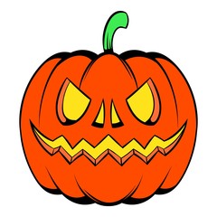 Pumpkin icon cartoon