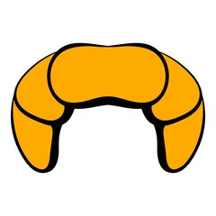 Croissant icon cartoon