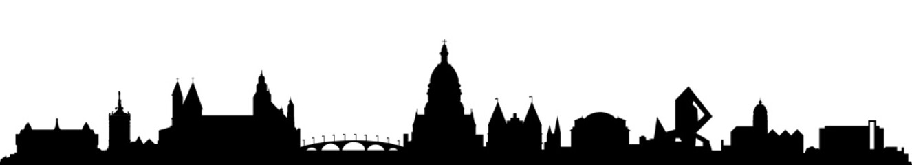 Fototapeta premium Skyline Mainz