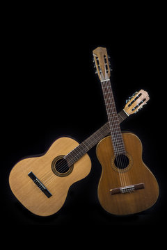 two Spanish guitars