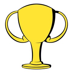 Champions gold cup icon cartoon
