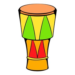 Atabaque musical instrument icon cartoon