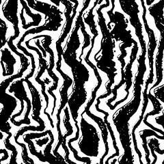 Seamless brushpen doodle pattern grunge texture.Trendy modern ink artistic design