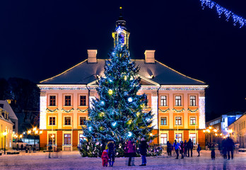 Tartu at christmas night