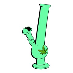 Bong for smoking icon cartoon