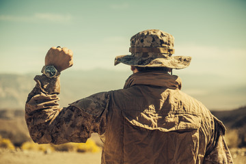 Proud Military Man The Desert