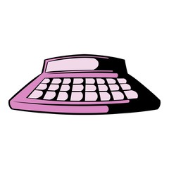Calculator icon cartoon