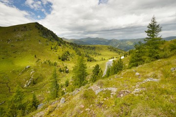 Nockalm high alpine road, Carinthia, Austria, 9 July 2016
