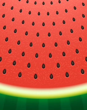 Watermelon texture background with seeds