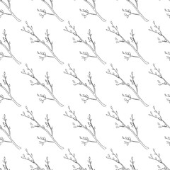 branch seamless vector pattern