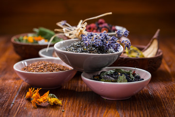 Assortment of herbal and fruit tea