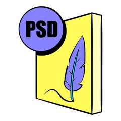 PSD file icon cartoon