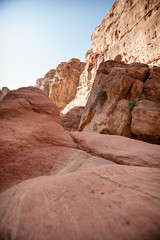 Fototapeta na wymiar Rocks, color, & light
